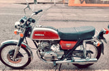 Amortisseurs arrière chromés : Honda CB125 CB 125 (1972-1976)