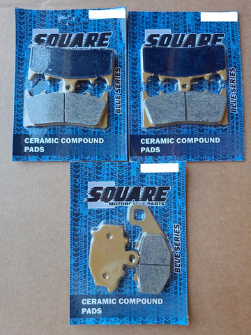 Jeu de plaquettes de frein avant et arrière en céramique : Kawasaki ZX-6R ZX 6R (1998-2002)