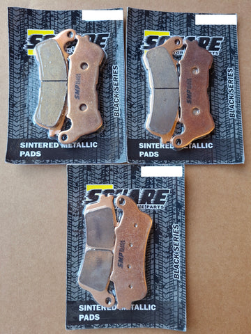 Jeu de plaquettes de frein avant et arrière en métal fritté : Honda VFR800 VFR 800 (2006-2013)