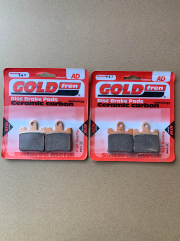 Jeu de plaquettes de frein avant Goldfren AD : Suzuki AN400 AN 400 (1999-2006)