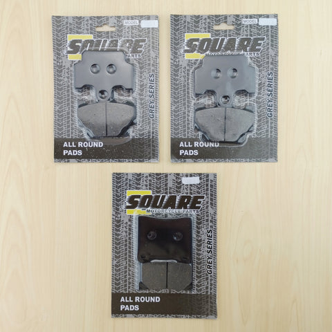 Jeu de plaquettes de frein avant et arrière : Yamaha RD350 RD 350 (1983-1985)