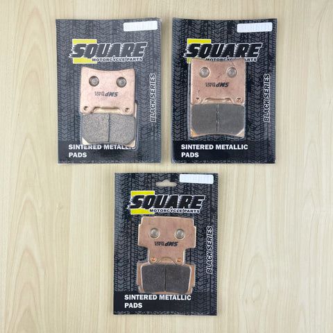 Jeu de plaquettes de frein avant et arrière en métal fritté : Yamaha RD500 RD 500 (1984-1987)