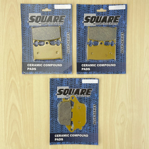 Jeu de plaquettes de frein avant et arrière en céramique : Suzuki GSX650 GSX 650 (2008-2016)