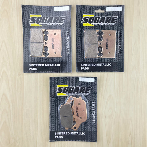 Jeu de plaquettes de frein avant et arrière en métal fritté : Suzuki GSX650 GSX 650 (2008-2016)
