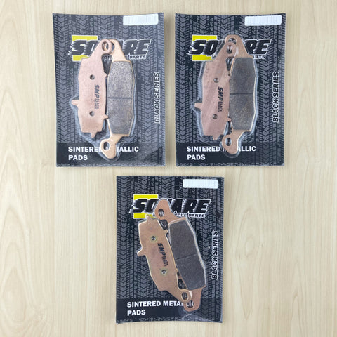 Jeu de plaquettes de frein avant et arrière en métal fritté : Kawasaki VN1700 VN 1700 (2009-2013)