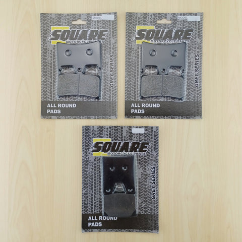 Jeu de plaquettes de frein avant et arrière : Yamaha XJR1300 XJR 1300 (2000)