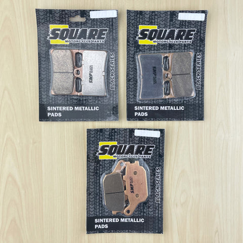 Jeu de plaquettes de frein avant et arrière en métal fritté : Yamaha FZ6 FZ 6 (2007-2010)