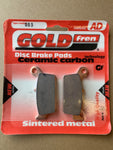 Plaquettes de frein arrière Goldfren AD : Yamaha YZ125 YZ 125 (1998-2002)