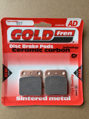 Plaquettes de frein arrière Goldfren AD : Yamaha YFM660 YFM 660 (2001-2005)