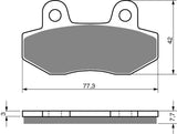 Plaquettes de frein avant Goldfren AD : Honda NSR50 NSR 50 (1989-1995)