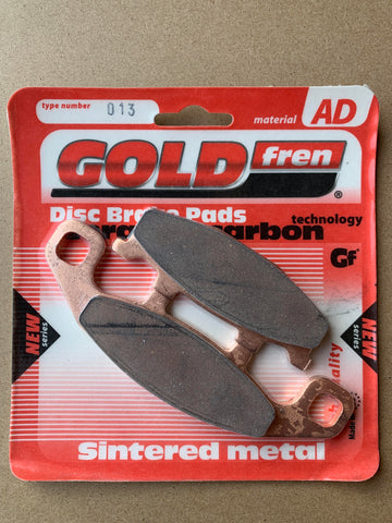 Plaquettes de frein avant Goldfren AD : Kawasaki ZZR250 ZZR 250 (1990-2002)