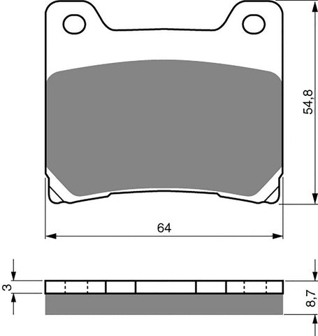 Plaquettes de frein avant Goldfren AD Yamaha SRX400 SRX 400 (1985-1987)