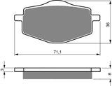 Plaquettes de frein avant Goldfren AD : Yamaha XT225 XT 225 (1989-2000)