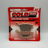 Plaquettes de frein Goldfren AD : AD021 ≈ FA174 / VD163 / FDB754 / SBS657 / SBS162