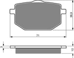 Plaquettes de frein avant Goldfren AD : Yamaha XT600 XT 600 (1983-1990)
