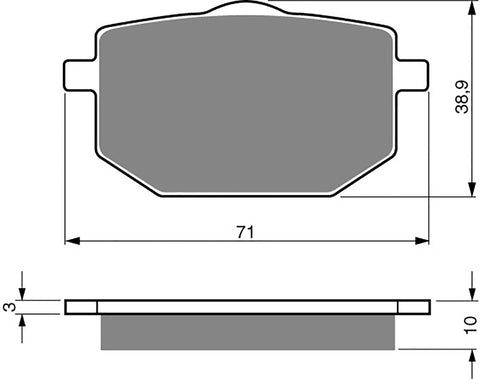 Plaquettes de frein avant Goldfren AD Yamaha XT600 XT 600 (1983-1990)