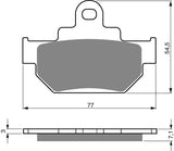 Plaquettes de frein avant Goldfren AD : Suzuki VL125 VL 125 (2000-2007)