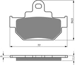 Plaquettes de frein avant Goldfren AD : Suzuki RM250 RM 250 (1985-1986)
