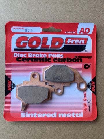 Plaquettes de frein avant Goldfren AD : Kawasaki KX125 KX 125 (1987-1988)