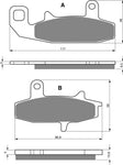 Plaquettes de frein avant Goldfren AD : Suzuki DR650 DR 650 (1990-1996)