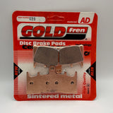Plaquettes de frein Goldfren AD : AD039 ≈ FA188 / VD349 / FDB873 / SBS686