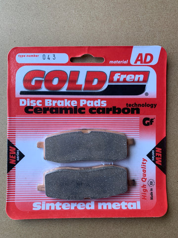 Plaquettes de frein avant Goldfren AD : Yamaha YZ125 YZ 125 (1985-1988)