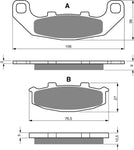 Goldfren AD Brake Pads: AD044 ≈ FA141 / VD430 / FDB508 / SBS615