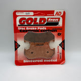 Plaquettes de frein Goldfren AD : AD049 ≈ FA069/2 / VD123/2 / FDB244R / SBS572