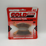 Plaquettes de frein Goldfren AD : AD052 ≈ FA143 / VD139/2 / FDB496 / SBS623