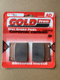 Plaquettes de frein Goldfren AD : AD053 ≈ FA161 / FA058 / VD327/2 / VD416 / SBS556