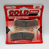 Plaquettes de frein Goldfren AD : AD054 ≈ FA190 / VD258 / FDB864 / SBS683