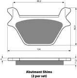 Plaquettes de frein Goldfren AD : AD056 ≈ FA139 / VD957 / FDB521 / SBS669