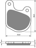 Plaquettes de frein Goldfren AD : AD059 ≈ FA071 / VD908 / FDB333 / SBS537