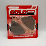 Plaquettes de frein Goldfren AD : AD060 ≈ FA024/2 / VD902 / VD915 / FDB185 / SBS513