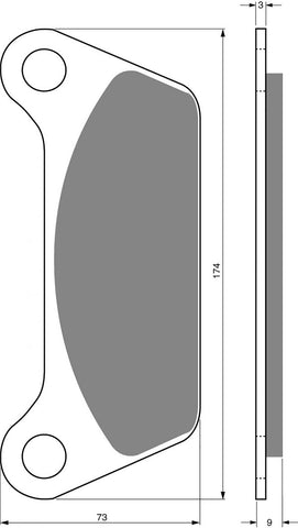Plaquettes de frein Goldfren AD : AD061 ≈ FA079 / VD917 / SBS553