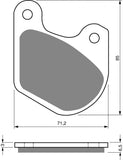 Plaquettes de frein Goldfren AD : AD062 ≈ FA072 / FDB334