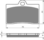 Plaquettes de frein avant Goldfren AD : Yamaha SZR660 SZR 660 (1995-1997)