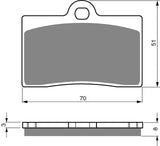 Plaquettes de frein avant Goldfren AD : Yamaha SZR660 SZR 660 (1995-1997)