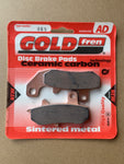 Plaquettes de frein arrière Goldfren AD : Suzuki RG125 RG 125 (1992-1994)