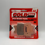 Plaquettes de frein Goldfren AD : AD067 ≈ FA104 / VD240 / FDB386/R / SBS570