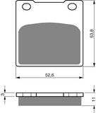 Plaquettes de frein Goldfren AD : AD068 ≈ FA045 / VD117 / FDB183 / SBS526