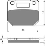 Plaquettes de frein avant Goldfren AD : Suzuki RG125 RG 125 (1985-1988)