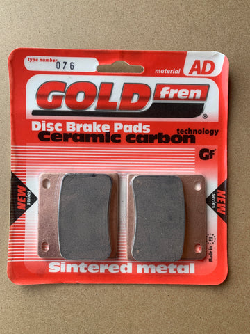 Plaquettes de frein arrière Goldfren AD : Suzuki XN85 XN 85 (1983)
