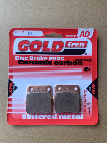 Plaquettes de frein arrière Goldfren AD : Yamaha YZ125 YZ 125 (1989)