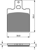 Plaquettes de frein Goldfren AD : AD083 ≈ FA047/2 / FA047/3 / VD911/2 / SBS583