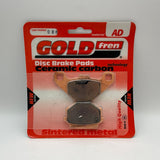 Plaquettes de frein Goldfren AD : AD086 ≈ FA067/2 / FDB731 / SBS541