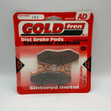 Plaquettes de frein Goldfren AD : AD102 ≈ FA092/3 / VD134 / VD136 / FDB382