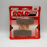 Plaquettes de frein Goldfren AD : AD105 ≈ FA177 / VD982 / FDB782 / SBS681