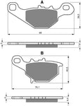 Plaquettes de frein avant Goldfren AD : Suzuki RM85 RM 85 (2002-2004)