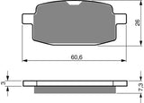 Plaquettes de frein Goldfren AD : AD114 ≈ FA169 / VD247 / SBS619
